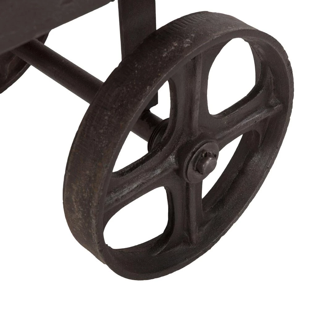 World Interiors Living Room Paxton Rustic Industrial Rolling Utility Cart 5 World Interiors Living Room Paxton Rustic Industrial Rolling Utility Cart