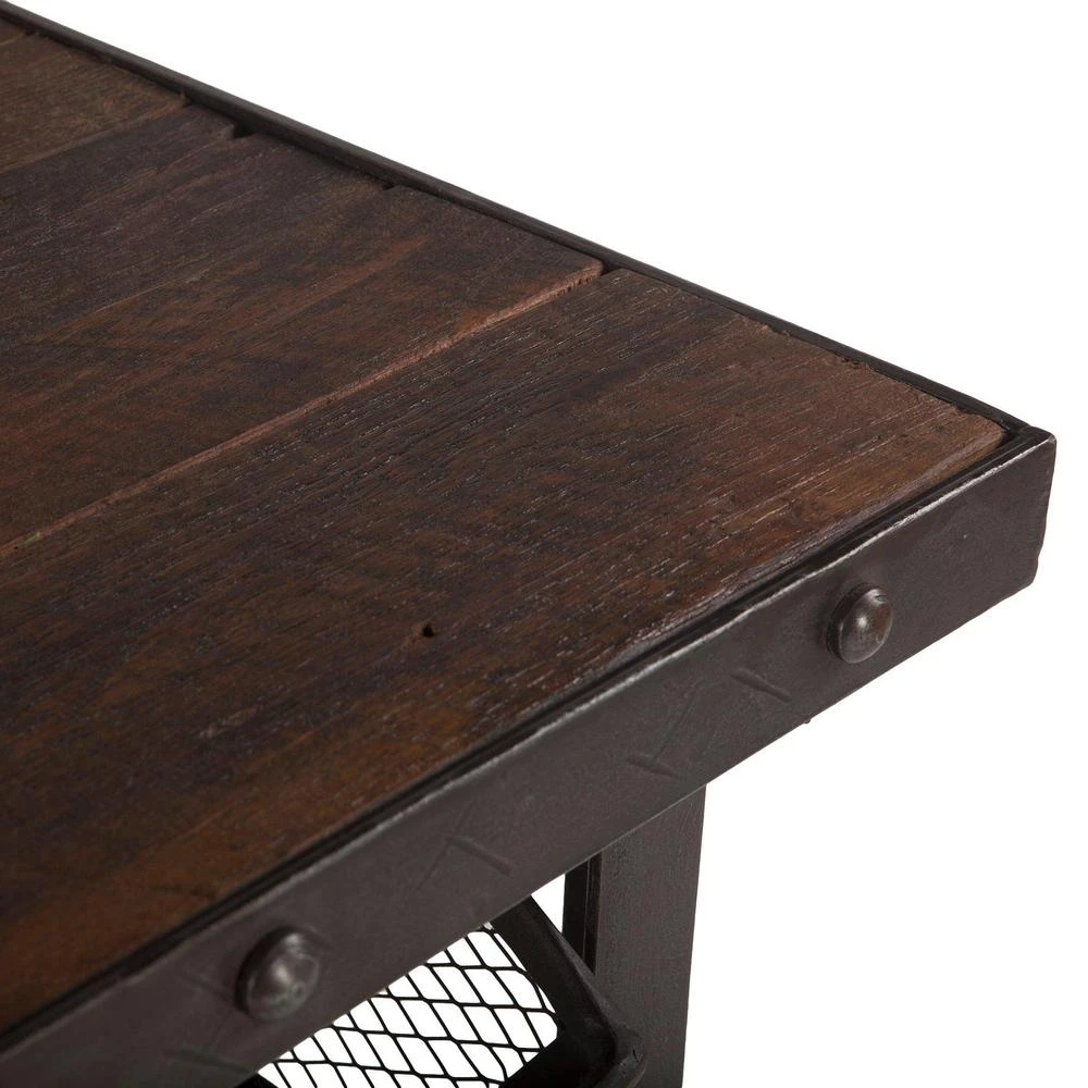 World Interiors Living Room Paxton Rustic Industrial Rolling Utility Cart 4 World Interiors Living Room Paxton Rustic Industrial Rolling Utility Cart