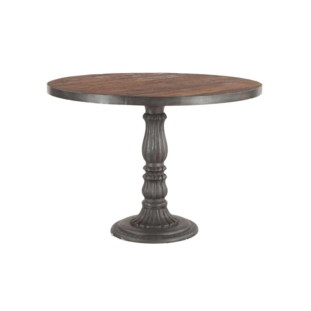 World Interiors Paxton Rustic Industrial Bistro Table 3 World Interiors Paxton Rustic Industrial Bistro Table