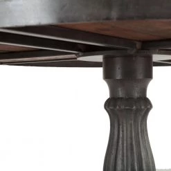 World Interiors Paxton Rustic Industrial Bistro Table 10 World Interiors Paxton Rustic Industrial Bistro Table