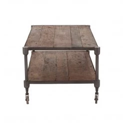 World Interiors Paxton Rustic Industrial Coffee Table Living Room