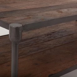 World Interiors Paxton Rustic Industrial Coffee Table Living Room