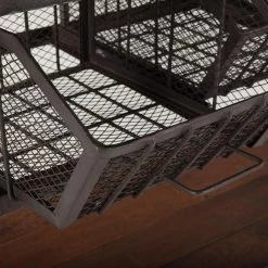 World Interiors Paxton Rustic Industrial Rolling Utility Cart Accents 13 World Interiors Paxton Rustic Industrial Rolling Utility Cart Accents