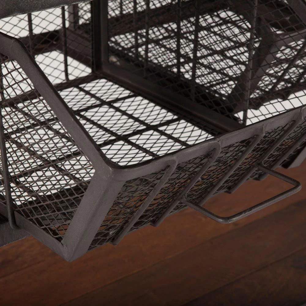 World Interiors Paxton Rustic Industrial Rolling Utility Cart Accents 7 World Interiors Paxton Rustic Industrial Rolling Utility Cart Accents