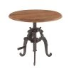 World Interiors Regina French Industrial Crank Side Table Living Room