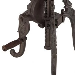 World Interiors Regina French Industrial Crank Side Table Living Room