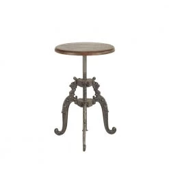 World Interiors Regina French Industrial Adjustable Stool