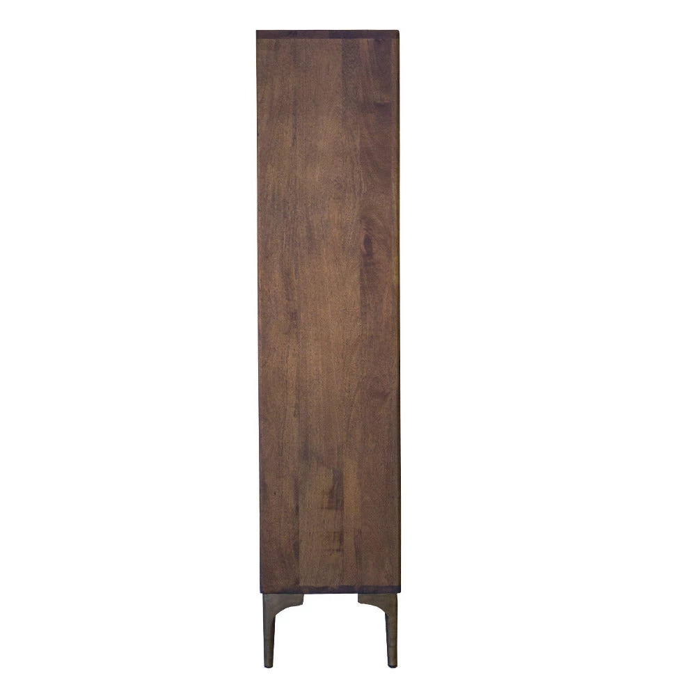 World Interiors Living Room Vallarta Tall Two Tone Mango Wood Bookshelf 6 World Interiors Living Room Vallarta Tall Two Tone Mango Wood Bookshelf
