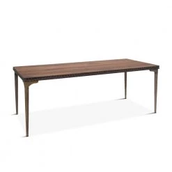 World Interiors Vallarta 78-Inch Two Tone Mango Wood Dining Table