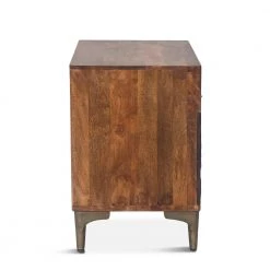 World Interiors Bedroom Vallarta 24-Inch Two Tone Mango Wood Night Chest