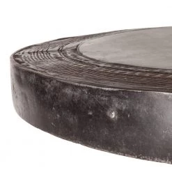 World Interiors Dining Room Welles Round Industrial Steampunk Dining Table