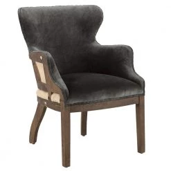 World Interiors Charles Modern Velvet Club Chair