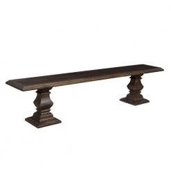 World Interiors Toulon Vintage Brown Bench 11 World Interiors Toulon Vintage Brown Bench