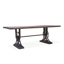 World Interiors Dining Room Sterling Reclaimed Teak Wood Dining Table