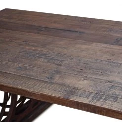 World Interiors Dining Room Sterling Reclaimed Teak Wood Dining Table