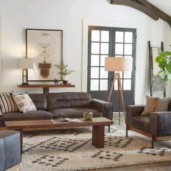 World Interiors Chiavari Distressed Antique Ebony Leather Sofa 15 World Interiors Chiavari Distressed Antique Ebony Leather Sofa