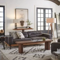 World Interiors Chiavari Distressed Antique Ebony Leather Sofa 14 World Interiors Chiavari Distressed Antique Ebony Leather Sofa