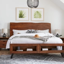 World Interiors Nottingham Modern Live Edge Bed Bedroom