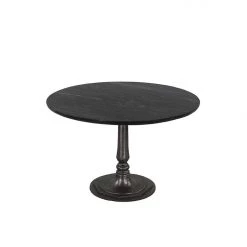 World Interiors Dining Room Palm Desert Natural Marble Dining Table With Cafe Base