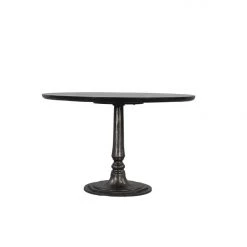 World Interiors Dining Room Palm Desert Natural Marble Dining Table With Cafe Base