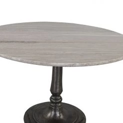 World Interiors Dining Room Palm Desert Natural Marble Dining Table With Cafe Base