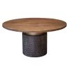World Interiors Vallarta Carved Wood Round Dining Table 2 World Interiors Vallarta Carved Wood Round Dining Table