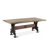 World Interiors Sterling Teak Wood Sprocket Dining Table Dining Room