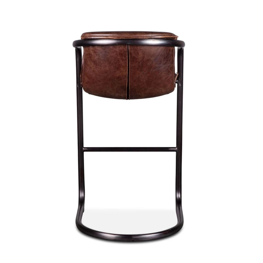 World Interiors Chiavari Industrial Modern Leather Barstool 28 World Interiors Chiavari Industrial Modern Leather Barstool