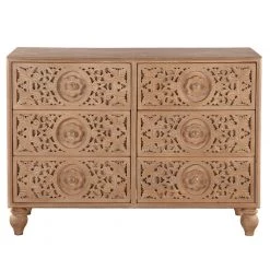 World Interiors Bedroom Haveli Traditional Handcarved Dresser