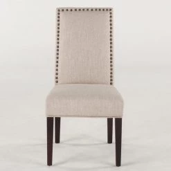 World Interiors Jona Studded Parson's Dining Chair