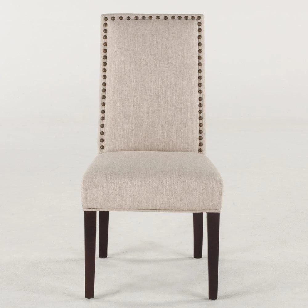 World Interiors Jona Studded Parson's Dining Chair 3 World Interiors Jona Studded Parson's Dining Chair
