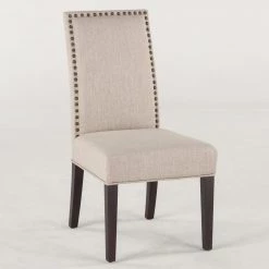 World Interiors Jona Studded Parson's Dining Chair 28 World Interiors Jona Studded Parson's Dining Chair