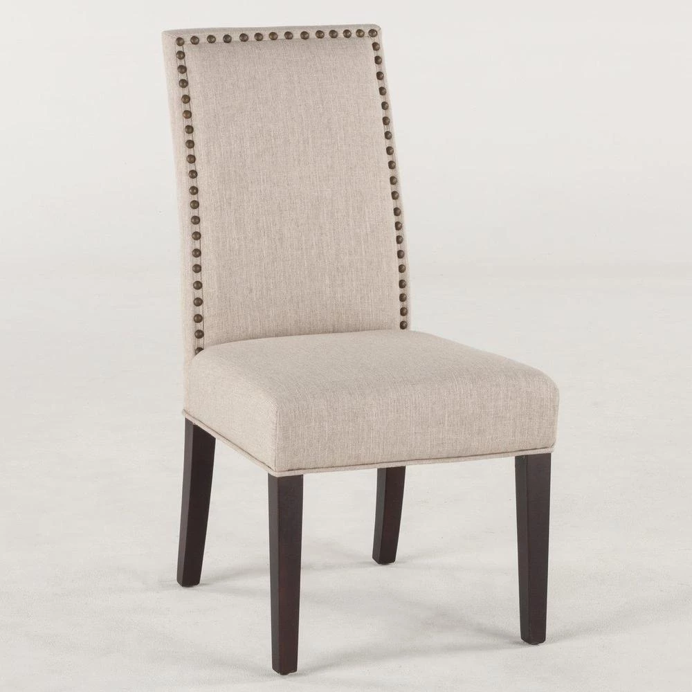World Interiors Jona Studded Parson's Dining Chair 5 World Interiors Jona Studded Parson's Dining Chair