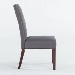World Interiors Jona Studded Parson's Dining Chair 39 World Interiors Jona Studded Parson's Dining Chair