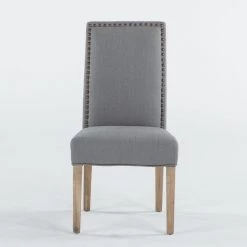 World Interiors Jona Studded Parson's Dining Chair 41 World Interiors Jona Studded Parson's Dining Chair