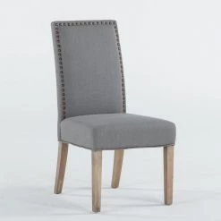 World Interiors Jona Studded Parson's Dining Chair