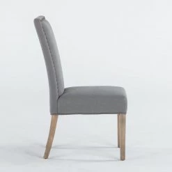 World Interiors Jona Studded Parson's Dining Chair 42 World Interiors Jona Studded Parson's Dining Chair