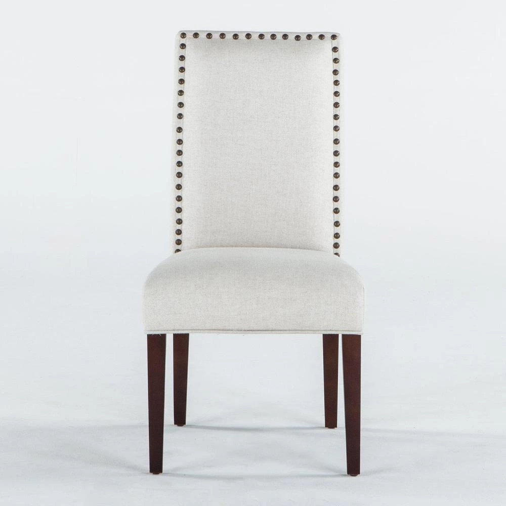 World Interiors Jona Studded Parson's Dining Chair 10 World Interiors Jona Studded Parson's Dining Chair