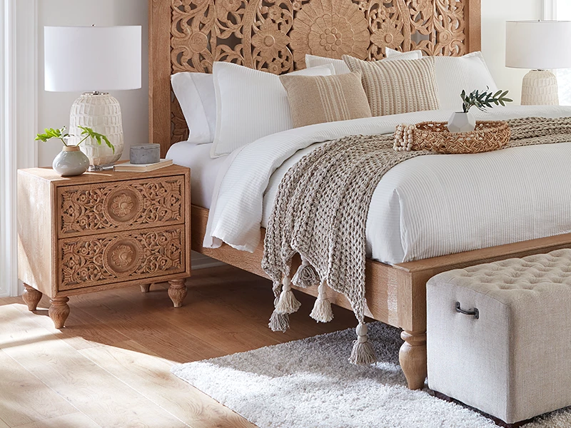 World Interiors Bedroom Haveli Traditional Handcarved Nightstand 15 World Interiors Bedroom Haveli Traditional Handcarved Nightstand